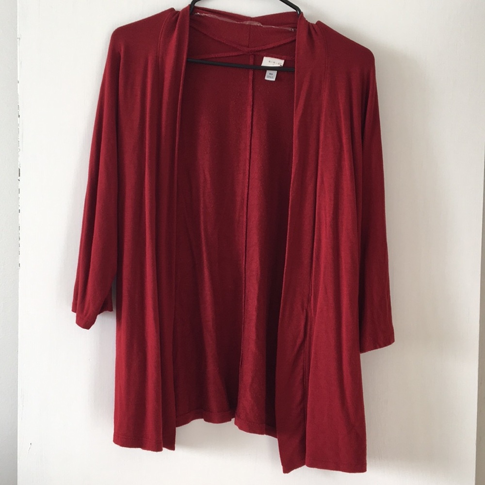 Burgundy cardigan